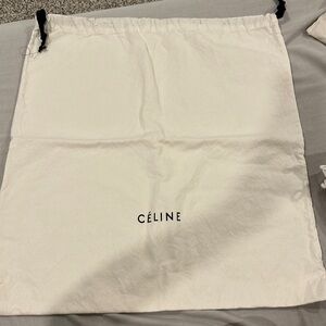 Celine designer dust bag 23” H x 21” w